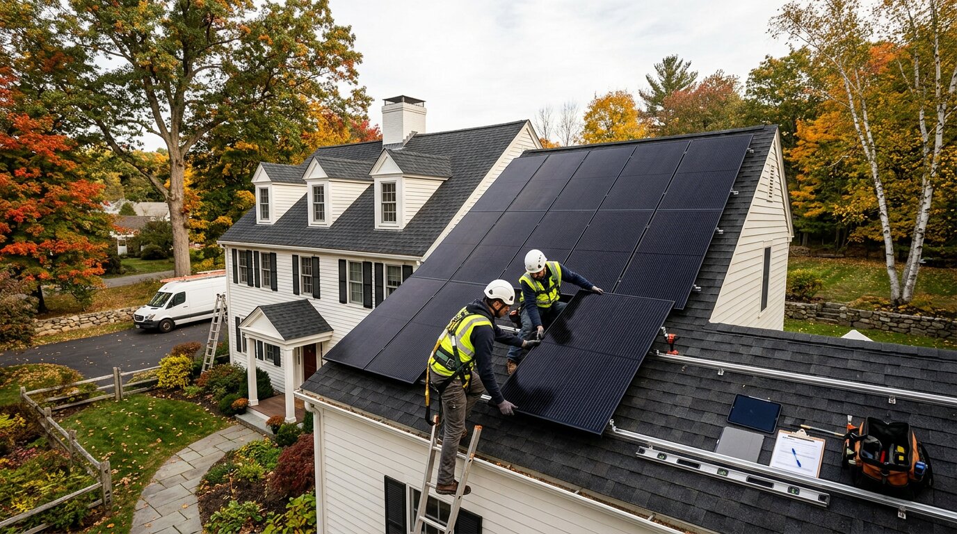 How Solar Panel Installation Works in Massachusetts Homes